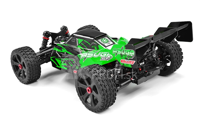 ASUGA XLR 6S – BUGGY 4WD – PRO ROLLER šasi – bez elektroniky – zelená