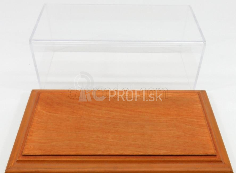 Atlantic Vetrina display box Aichi Base In Legno - Drevo Cherry Base - Lungh.lenght Cm 23 X Largh.width Cm 12 X Alt.height Cm 8.5 (altezza Interna 8.0 Cm ) 1:24 Plastic Display