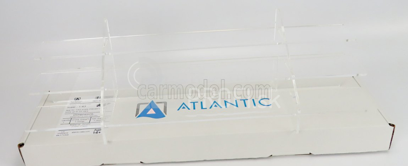 Atlantic Vetrina display box Espositore - Pre 20 Cars 1/43 Lungh.lenght Cm 63.0 X Largh.width Cm 21.0 X Alt.height Cm 17.5 (altezza Utile Tra I Ripiani Cm Inner Height Among Shelves) 1:43 Plastic Display