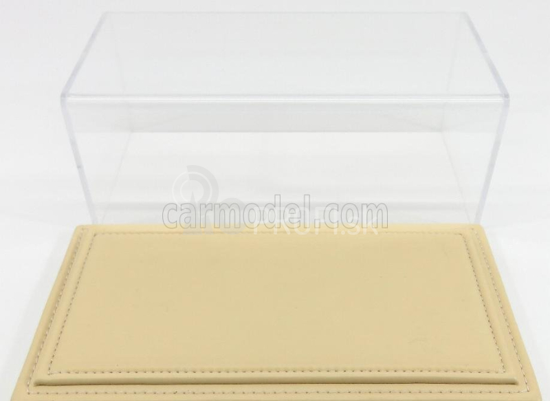 Atlantic Vetrina display box Maranello Base In Pelle - Leather Base Beige - Lungh.lenght Cm 23 X Largh.width Cm 12 X Alt.height Cm 8.5 (altezza Interna 7.7 Cm ) 1:24 Plastic Display