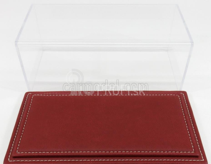 Atlantic Vetrina display box Maranello Base In Pelle - Leather Base Bordeaux - Lungh.lenght Cm 23 X Largh.width Cm 12 X Alt.height Cm 8.5 (altezza Interna 7.7 Cm ) 1:24 Plastic Display