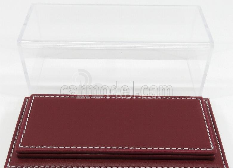 Atlantic Vetrina display box Molhouse Base In Pelle - Leather Base Bordeaux - Lungh.lenght Cm 17 X Largh.width Cm 8 X Alt.height Cm 7 (altezza Interna 5.2 Cm ) 1:43 Plastic Display