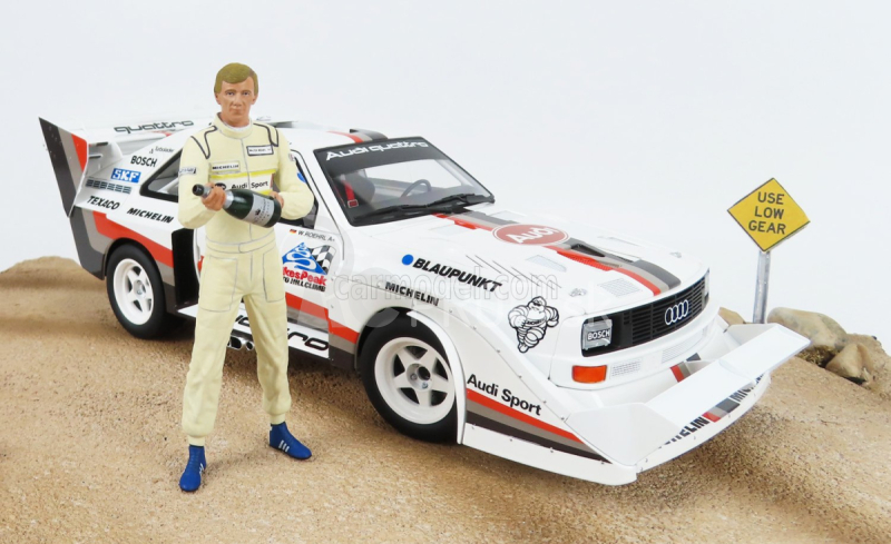 Autoart Audi Quattro Sport S1 N 1 Winner Rally Pikes Peak Hill Climb 1987 W.rohrl - s obrázkom 1:18 žltá biela červená