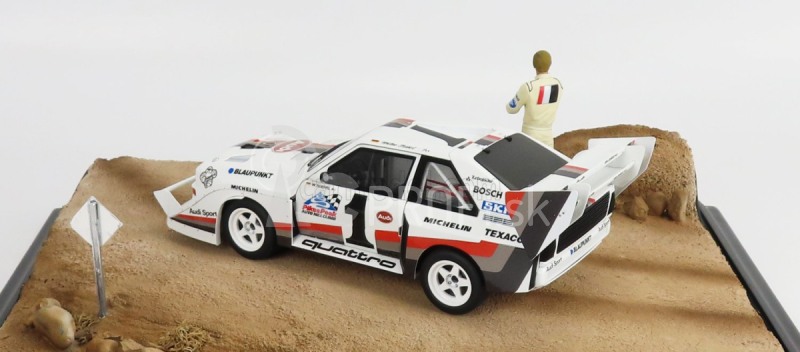 Autoart Audi Quattro Sport S1 N 1 Winner Rally Pikes Peak Hill Climb 1987 W.rohrl - s obrázkom 1:18 žltá biela červená