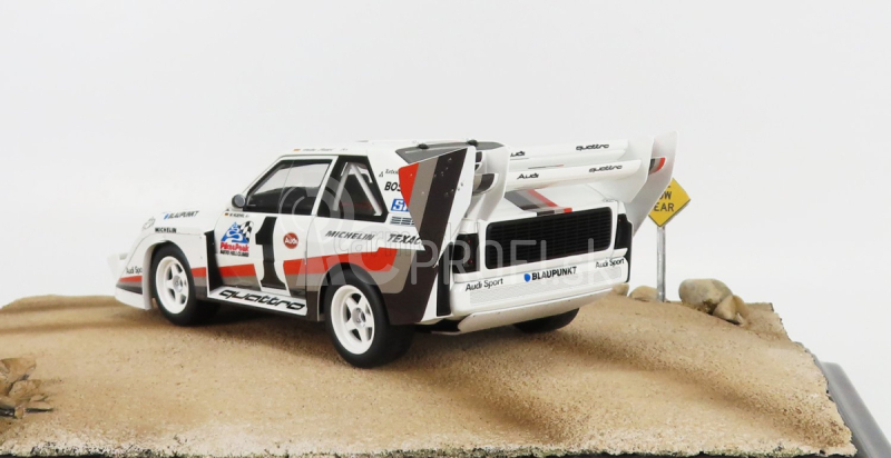 Autoart Audi Quattro Sport S1 N 1 Winner Rally Pikes Peak Hill Climb 1987 W.rohrl - s obrázkom 1:18 žltá biela červená