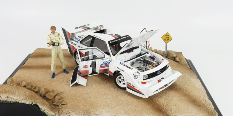 Autoart Audi Quattro Sport S1 N 1 Winner Rally Pikes Peak Hill Climb 1987 W.rohrl - s obrázkom 1:18 žltá biela červená