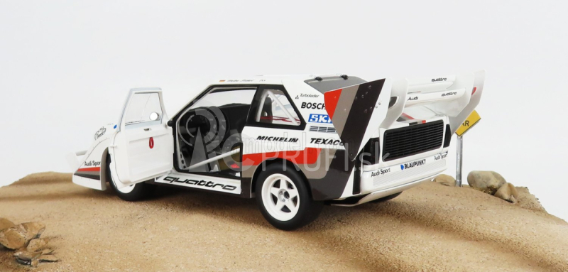 Autoart Audi Quattro Sport S1 N 1 Winner Rally Pikes Peak Hill Climb 1987 W.rohrl - s obrázkom 1:18 žltá biela červená