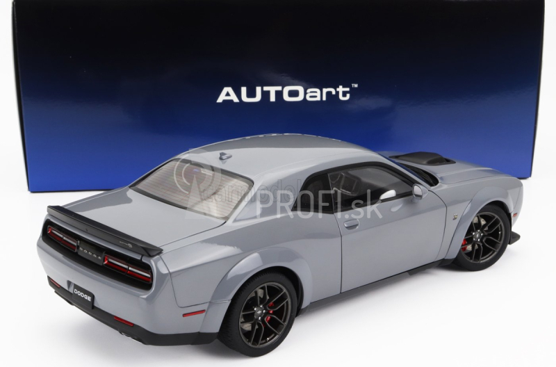 Autoart Dodge Challenger R/t Scat Pack Widebody 2022 1:18 Smok Show Grey