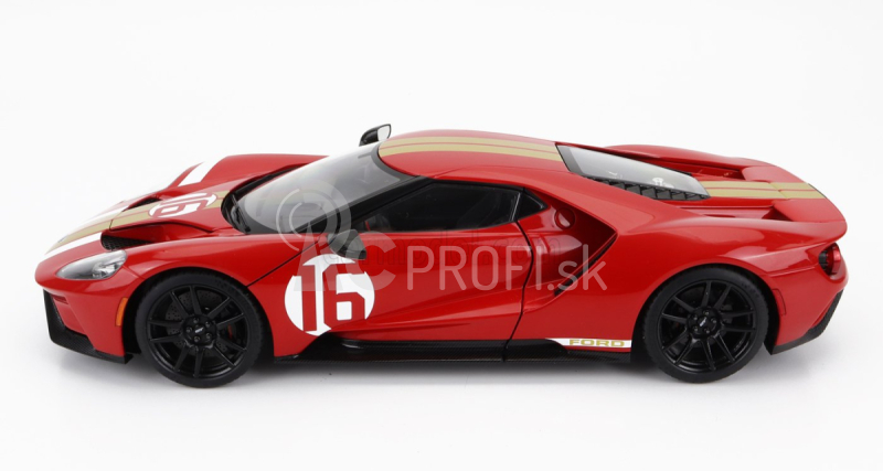 Autoart Ford usa Gt Heritage Edition N 16 Alan Mann 2022 1:18 Červená zlatá