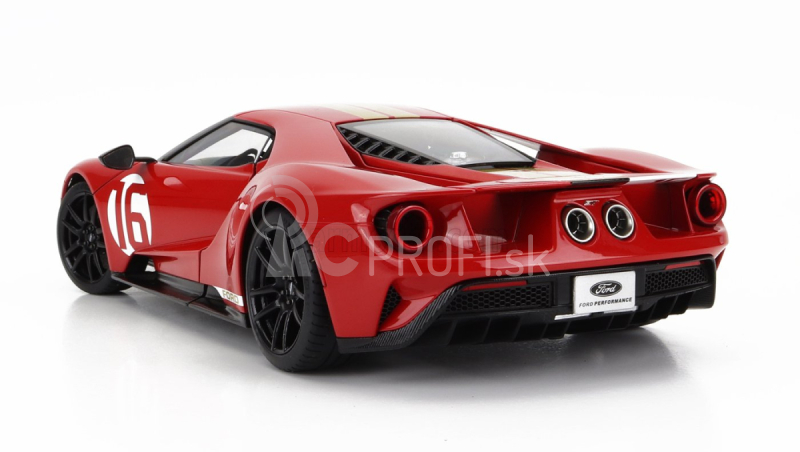 Autoart Ford usa Gt Heritage Edition N 16 Alan Mann 2022 1:18 Červená zlatá