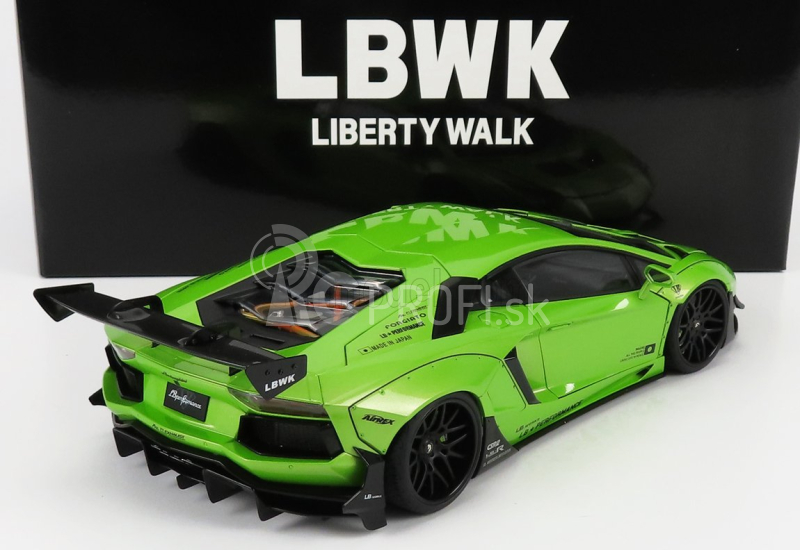 Autoart Lamborghini Aventador Liberty Walk 2017 1:18 Perlovo zelená