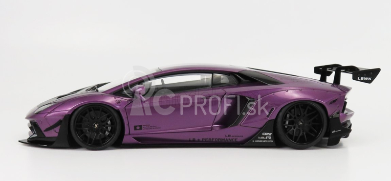 Autoart Lamborghini Aventador Liberty Walk 2017 1:18 Purple Carbon