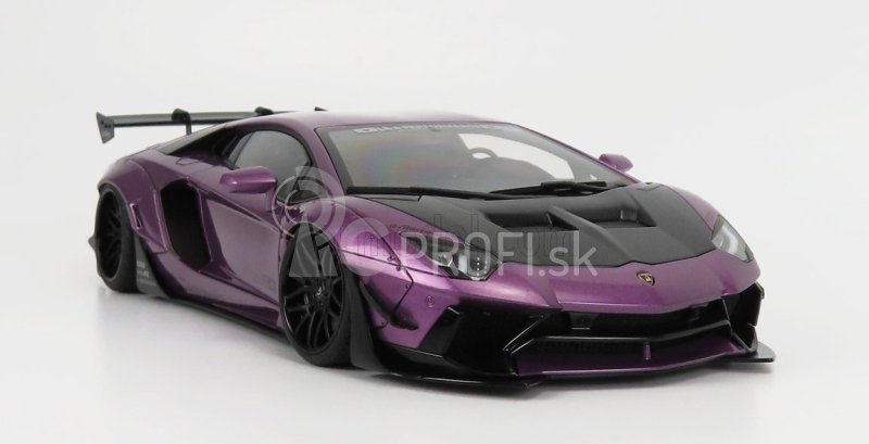 Autoart Lamborghini Aventador Liberty Walk 2017 1:18 Purple Carbon