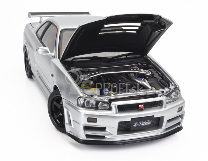 Autoart Nissan Skyline Gt-r (r34) Z-tune 2002 1:18 Strieborná