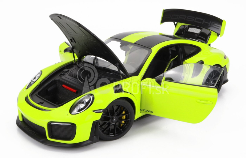 Autoart Porsche 911 991-2 Gt2 Rs Weissach Package 2019 1:18 Acid Green