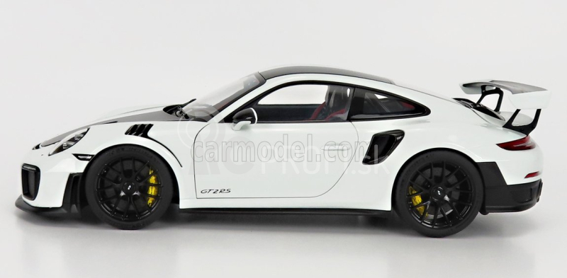 Autoart Porsche 911 991-2 Gt3 Rs Weissach Package 2019 - čierne disky 1:18 biela čierna