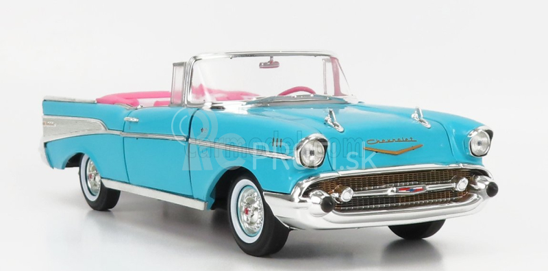 Autoworld Chevrolet Bel Air Cabriolet otvorený 1957 1:18 Aqua Blue