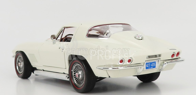 Autoworld Chevrolet Corvette 427 Coupe 1967 1:18 Biela červená