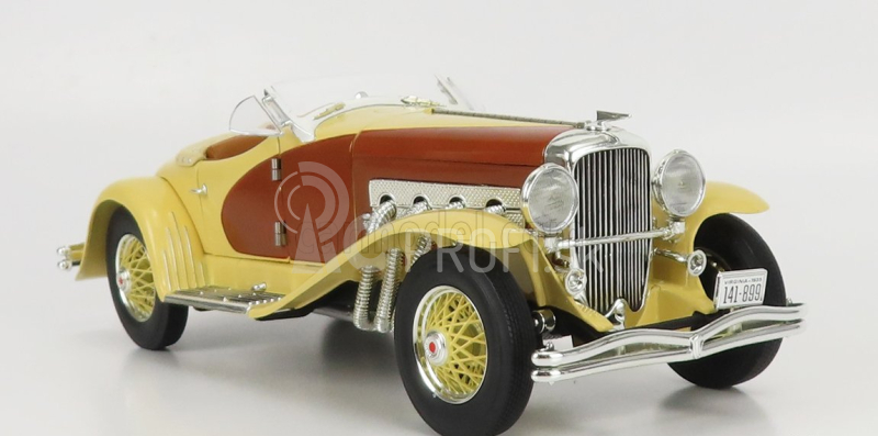 Autoworld Duesenberg Ssj Speedster Spider Cabriolet Open 1935 1:18 Cream Brown