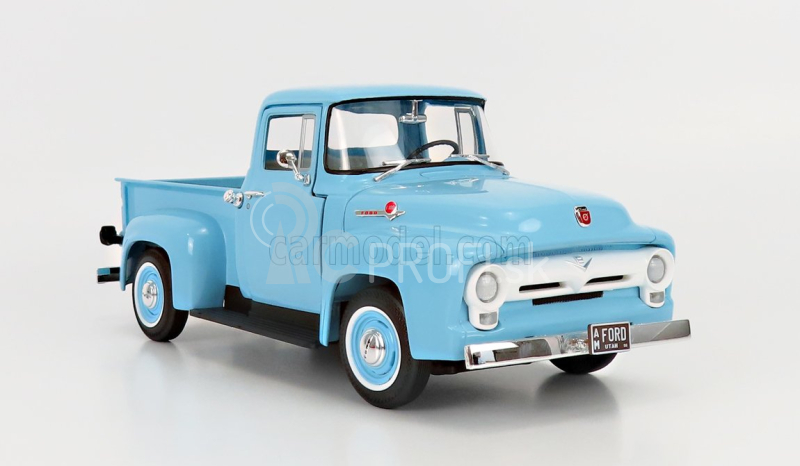 Autoworld Ford usa F-100 Pick-up 1956 1:18 svetlomodrá