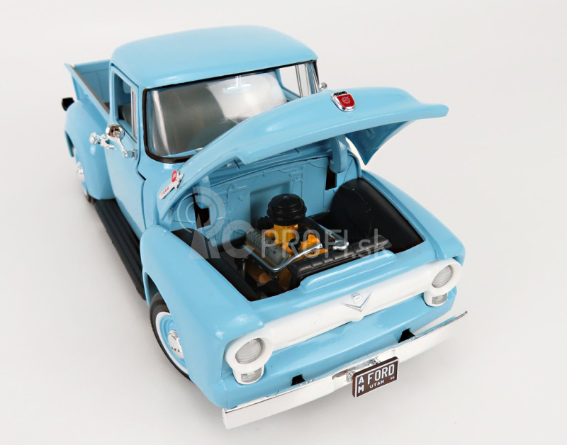 Autoworld Ford usa F-100 Pick-up 1956 1:18 svetlomodrá