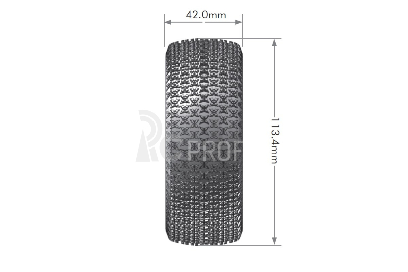 B-MAGLEV SOFT 1/8, biele disky 17 mm šesťhran