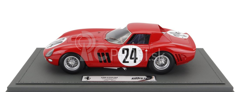 Bbr-models Ferrari 250 Gto/64 Coupe Team Ecurie Nationale Belge N 24 1:18, červená