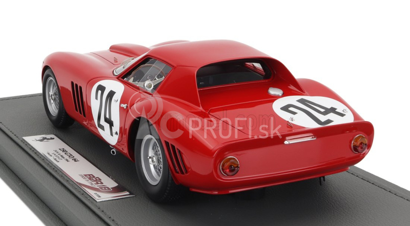 Bbr-models Ferrari 250 Gto/64 Coupe Team Ecurie Nationale Belge N 24 1:18, červená