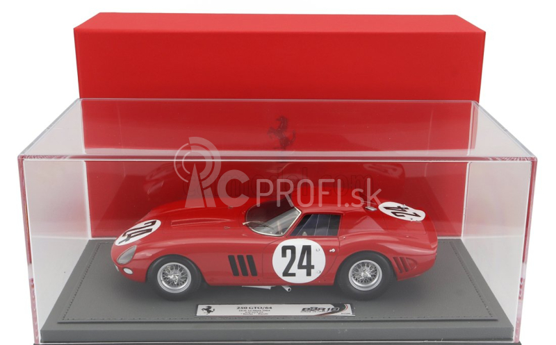 Bbr-models Ferrari 250 Gto/64 Coupe Team Ecurie Nationale Belge N 24 1:18, červená