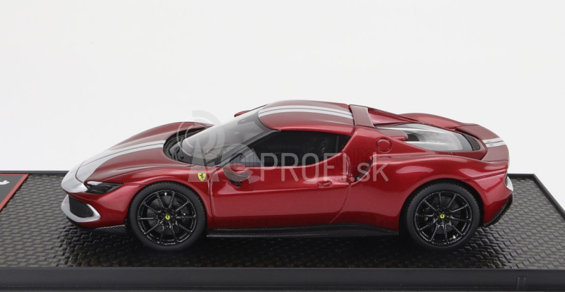 Bbr-models Ferrari 296 Gtb Assetto Fiorano 2022 1:43 Rosso Fiorano - červená so striebornou