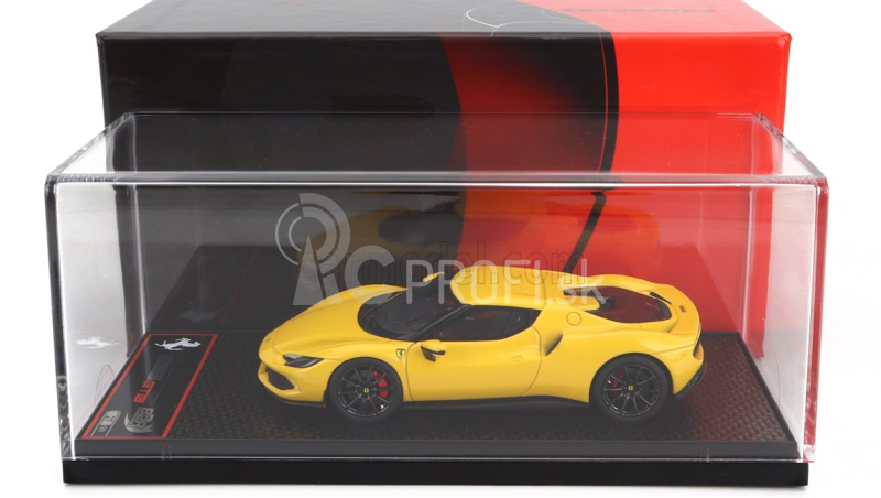 Bbr-models Ferrari 296 Gtb Hybrid 830hp V6 2021 1:43 Giallo Modena - žltá