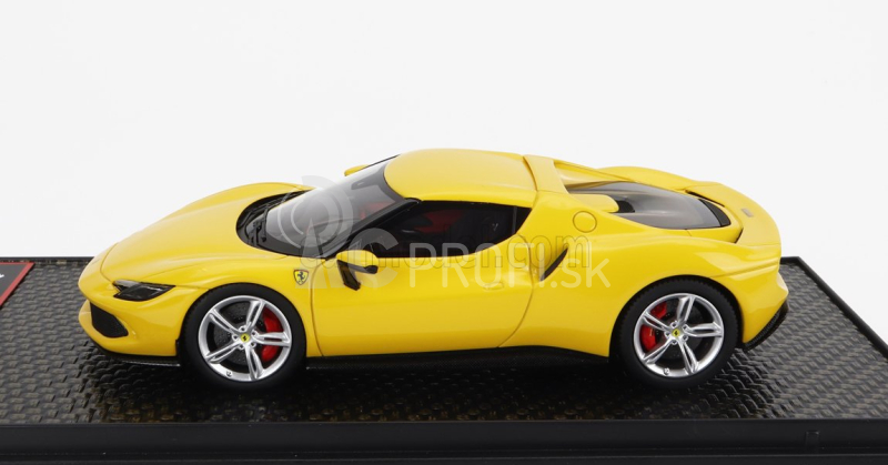 Bbr-models Ferrari 296 Gtb Hybrid 830hp V6 2021 1:43 Giallo Modena - žltá