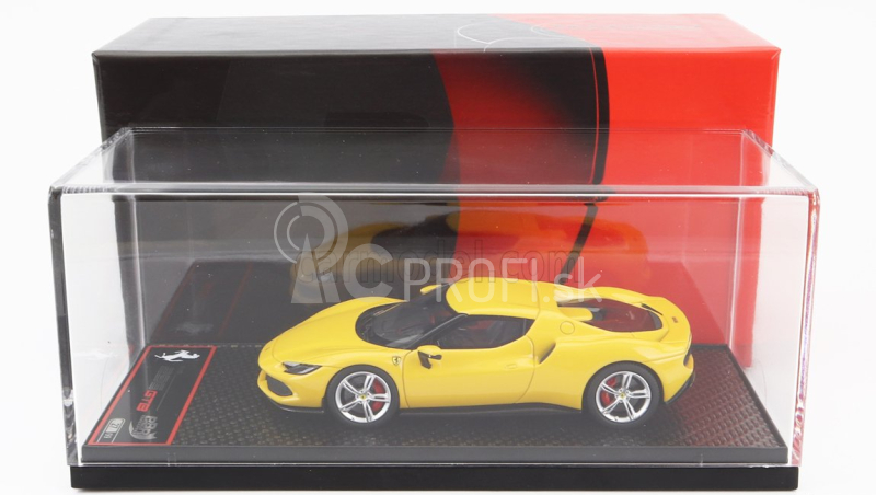 Bbr-models Ferrari 296 Gtb Hybrid 830hp V6 2021 1:43 Giallo Modena - žltá