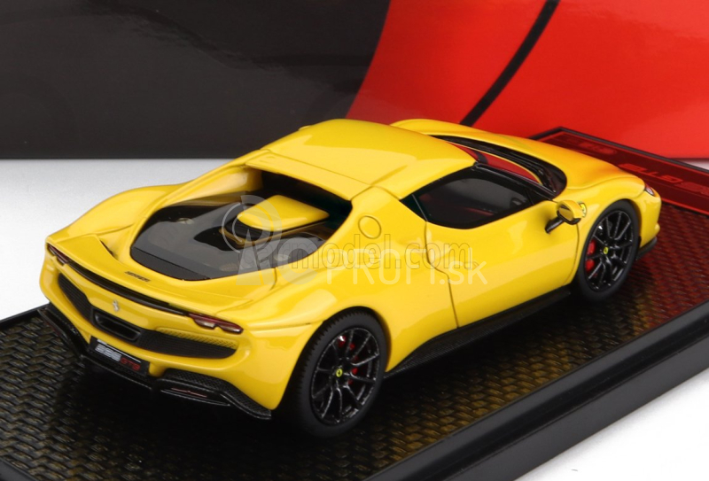 Bbr-models Ferrari 296 Gtb Hybrid 830hp V6 2021 1:43 Giallo Modena - žltá