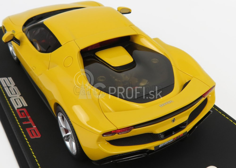 Bbr-models Ferrari 296 Gtb Hybrid 830hp V6 2021 - Con Vetrina - S vitrínou 1:18 Giallo Modena - žltá