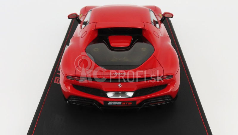 Bbr-models Ferrari 296 Gtb Hybrid 830hp V6 2021 - Con Vetrina - S vitrínou 1:18 Rosso Corsa 322 - červená