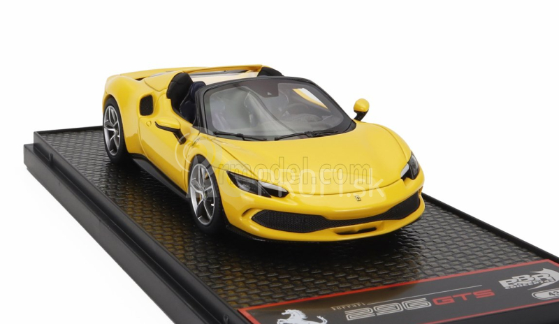 Bbr-models Ferrari 296 Gts Spider 2022 1:43 Giallo Modena - žltá