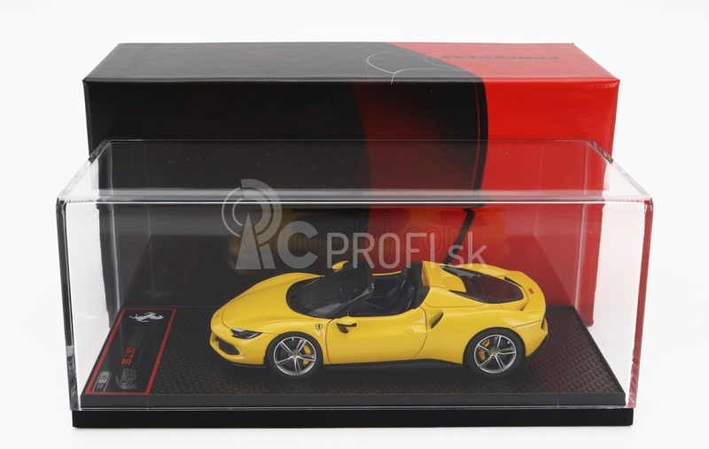 Bbr-models Ferrari 296 Gts Spider 2022 1:43 Giallo Modena - žltá