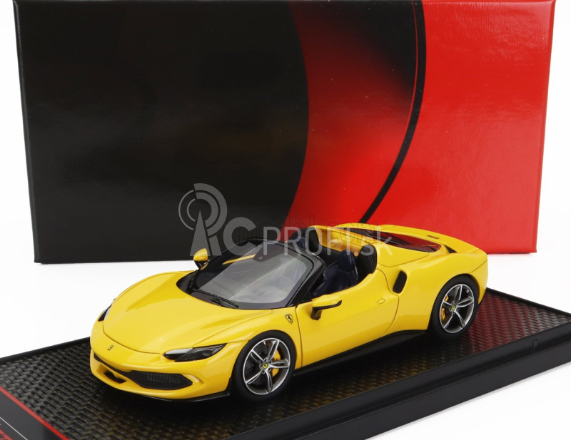 Bbr-models Ferrari 296 Gts Spider 2022 1:43 Giallo Modena - žltá