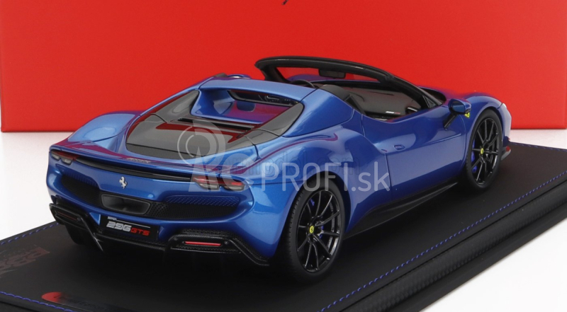 Bbr-models Ferrari 296 Gts Spider 2022 - Con Vetrina - S vitrínou 1:18 Blue Corsa