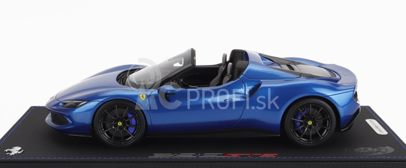 Bbr-models Ferrari 296 Gts Spider 2022 - Con Vetrina - S vitrínou 1:18 Blue Corsa