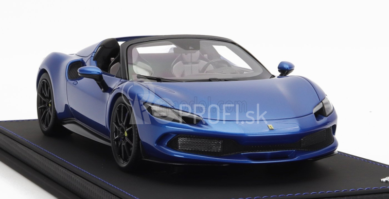 Bbr-models Ferrari 296 Gts Spider 2022 - Con Vetrina - S vitrínou 1:18 Blue Corsa