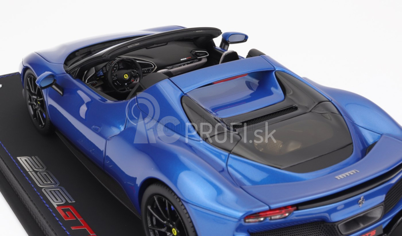 Bbr-models Ferrari 296 Gts Spider 2022 - Con Vetrina - S vitrínou 1:18 Blue Corsa