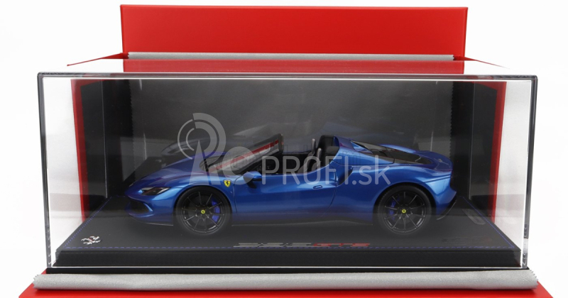 Bbr-models Ferrari 296 Gts Spider 2022 - Con Vetrina - S vitrínou 1:18 Blue Corsa