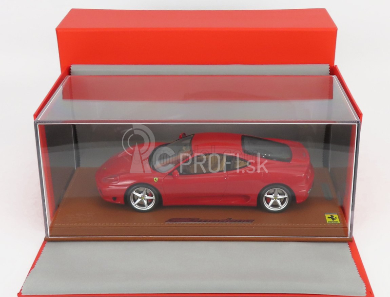 Bbr-models Ferrari 360 Modena 1999 - Manuálna prevodovka - Cambio Manuale - Con Vetrina - S vitrínou 1:18 červená