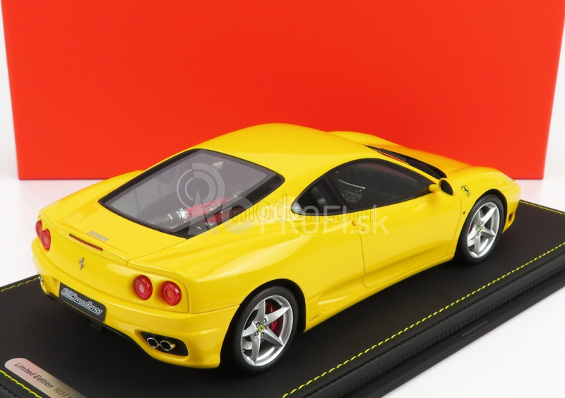 Bbr-models Ferrari 360 Modena 1999 - Prevodovka F1 - Cambio F1 - Con Vetrina - S vitrínou 1:18 Yellow