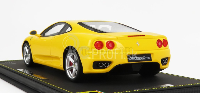 Bbr-models Ferrari 360 Modena 1999 - Prevodovka F1 - Cambio F1 - Con Vetrina - S vitrínou 1:18 Yellow