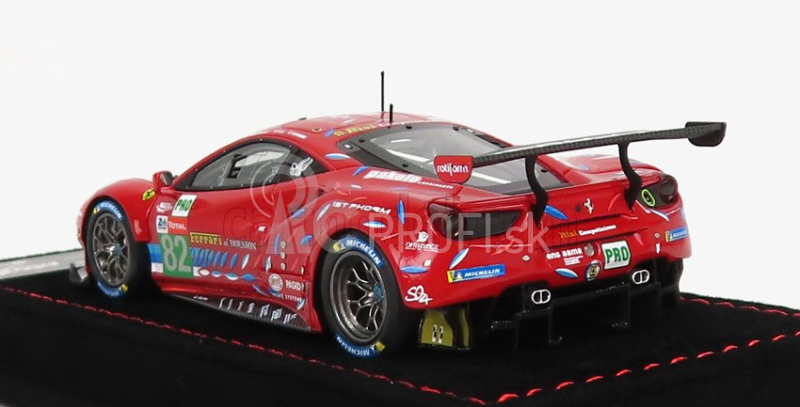 Bbr-models Ferrari 488 Gte Evo 3.9l Turbo V8 Team Risi N 82 Lmgte Pro Class 24h Le Mans 2020 S.bourdais - J.gounon - O.pla 1:43 Red