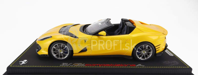 Bbr-models Ferrari 812 Competizione A Spider 2022 - Con Vetrina - S vitrínou 1:18 Giallo Tristrato - Yellow Met