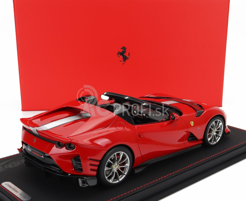 Bbr-models Ferrari 812 Competizione A Spider 2022 - Con Vetrina - S vitrínou 1:18 Rosso Corsa 322 - červená